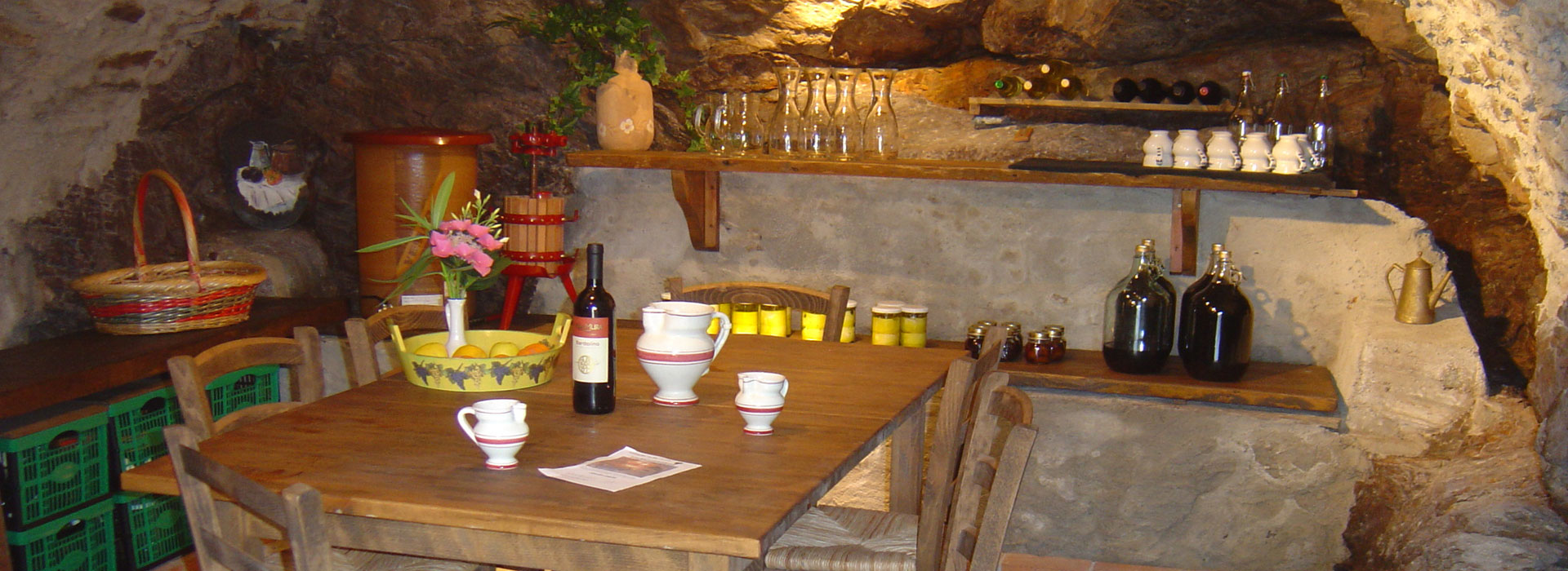 Wine cellar Casarina Lake Como